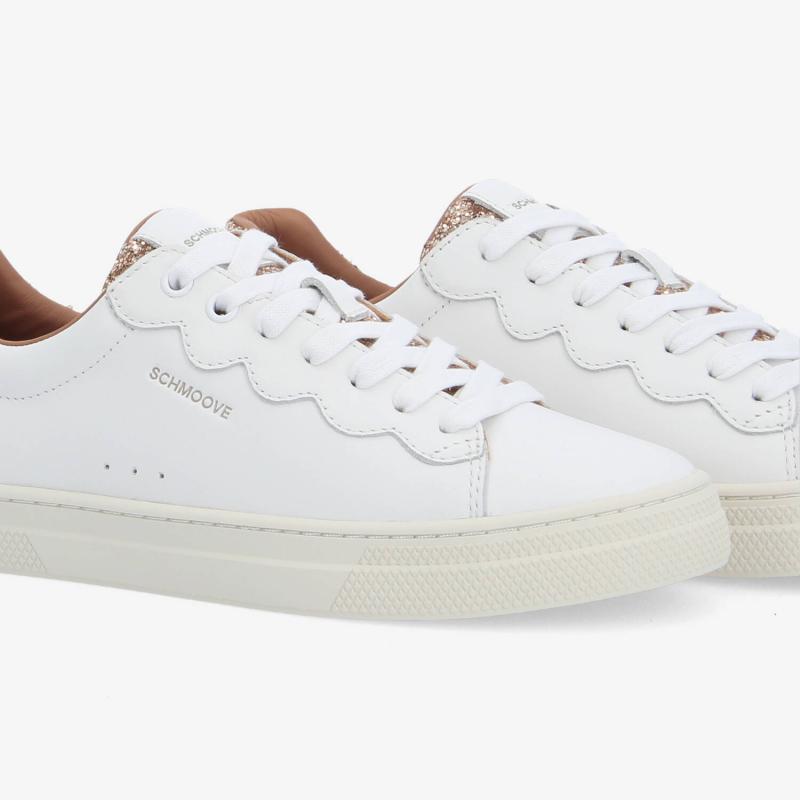 SPARKLE WAVE W - NAPPA/GLITTER - WHITE/PINK